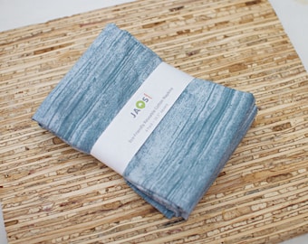 Large Cloth Napkins - Set of 4 - (NG047) - Sea Blue Modern Reusable Fabric Napkins