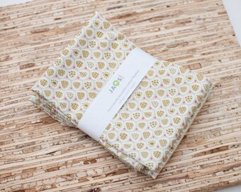 Large Cloth Napkins - Set of 4 (N7061) - Guitar Pic Grey Reusable Fabric Napkins