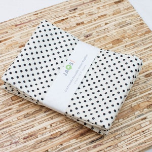 Large Cloth Napkins - Set of 4 - (N4407) - Light Beige Dot Modern Reusable Fabric Napkins
