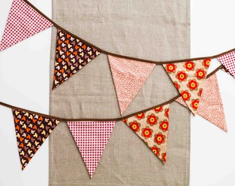 Autumn, Fall Fabric Flag Bunting