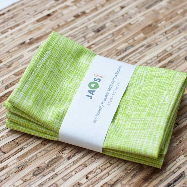 Eco-Friendly Small Cloth Napkins - Set of 4 - (N532s)