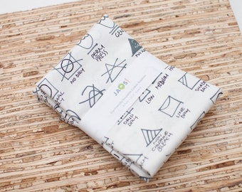 Large Cloth Napkins - Set of 4 (NB827) - Natural Wash Instructions Reusable Fabric Napkins