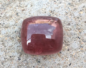 Amazing pink tourmaline cabochon gemstone cushion shape 56.35 carat 22x21x12.5 mm