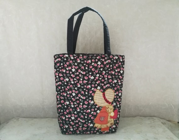 cotton quilted tote bags