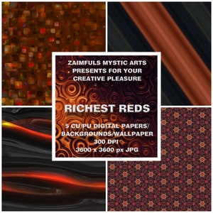 Richest Reds - Digital Papers/Wallpapers/Backgrounds