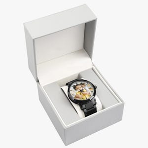Custom Photo Automatic Watch with Steel Strap, Personalized Stainless Steel Watch, Anniversary Birthday Gift for Men Women imagen 6