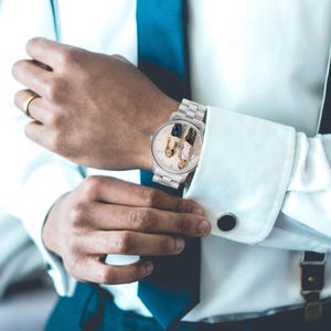 Custom Photo Watch, Personalized Watch for Men, Engraved Watch Gift for Him, Husband Gift, Boyfriend Gift, Anniversary Gift, Watches for Dad image 5