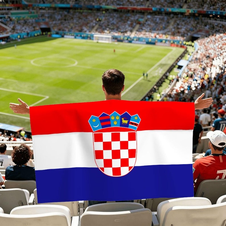 Croatia Flag Shirt, Croatian Pride Tee, Hrvatska Shirt, Hrvatska Zastava Shirt, Soccer Fan Gift, Football Supporter Shirt image 1