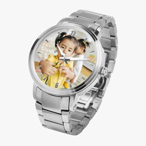 Custom Photo Automatic Watch with Steel Strap, Personalized Stainless Steel Watch, Anniversary Birthday Gift for Men Women imagen 10