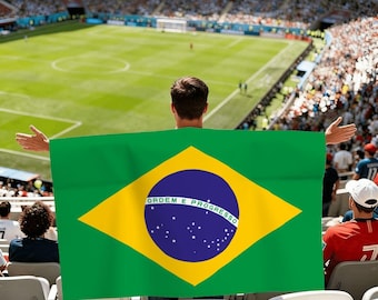Camiseta con la bandera de Brasil, camiseta del orgullo brasileño, camiseta Brasil, camiseta con los colores de Brasil, regalo para aficionados al fútbol, camiseta para seguidores del fútbol