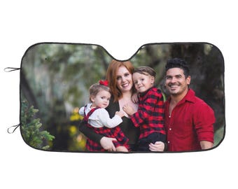 Parasol personalizado para parabrisas de coche, parasol con foto personalizada, regalo para cubrir la ventana del coche