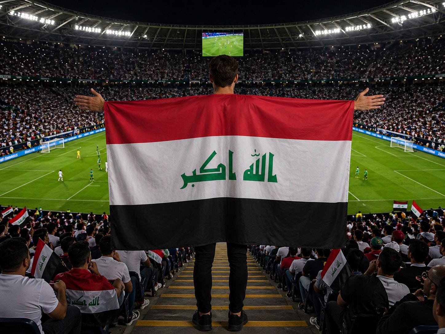 White Iraqi Iraq Flag Large, Iraqi Flag, Red White Black Flag, Outdoor Indoor Flag ...
