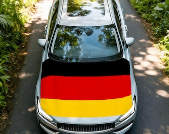 Germany Flag Car Hood Cover – German National Flag Auto Decoration, Patriotic Vehicle Accessory