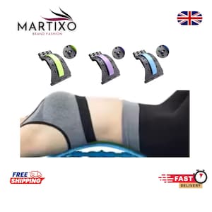 BackMassager | Painrelief | BackStetcher | 4-LevelAdjustable | Magneticbackstretcher | BackCrackerBoard | LowerBackPainRelief | MuscleRelax