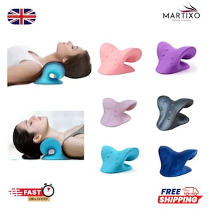 Neck&ShoulderRelaxer | CervicalMessage| PainRelief | RelievePainSpine | C-TypeNeck | CervicalSpinStretch | PCpillow | StressPainRelief