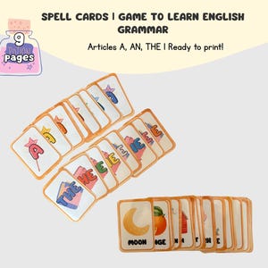 English Grammar Game for learning Articles A An The | ESL Classroom Activity, game for learning articles in english, english articles game