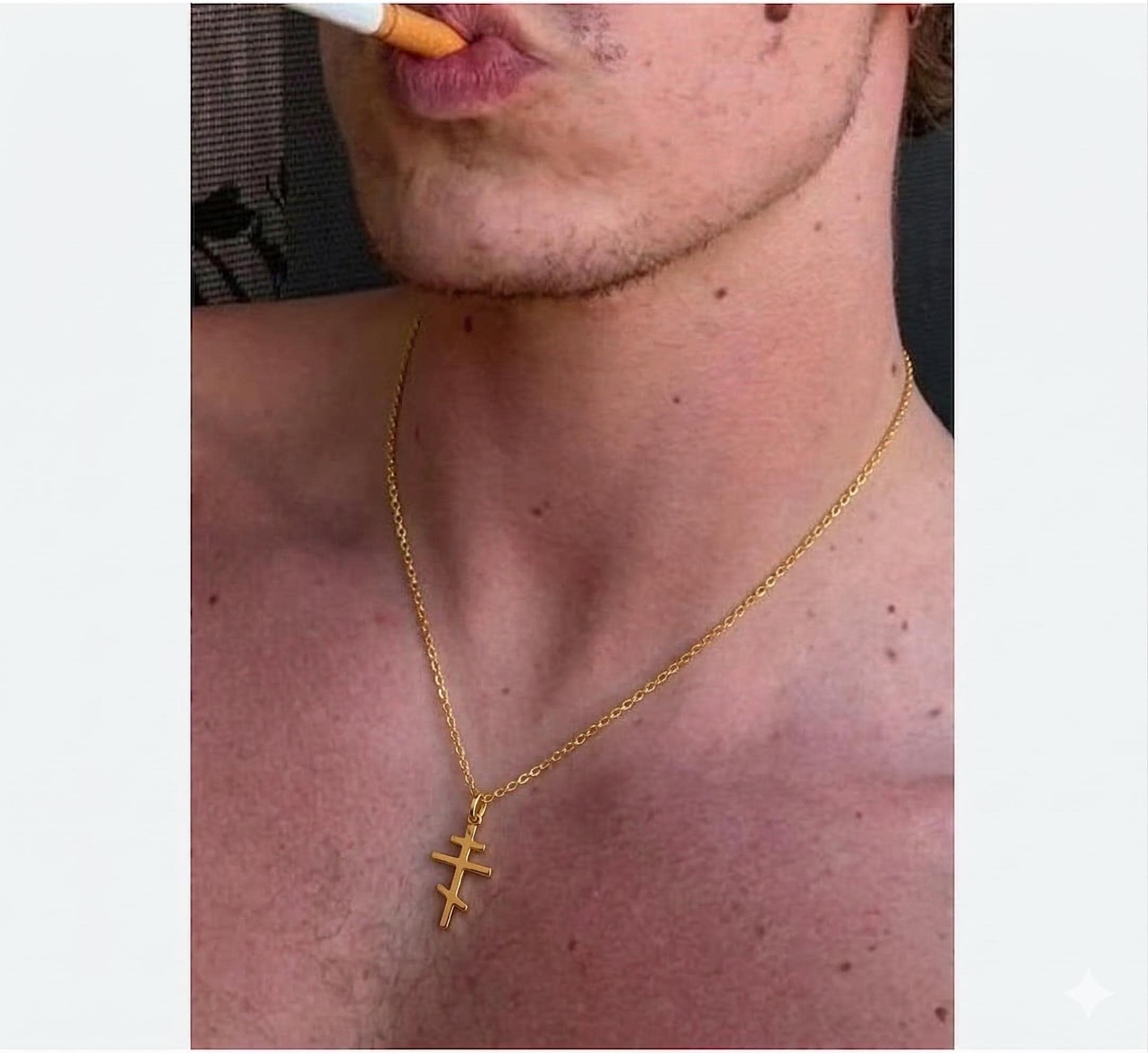 Ilya Rozanov Orthodox Cross Necklace Heated Rivalry Inspired