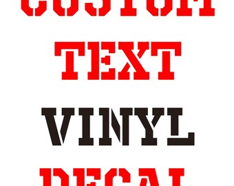 Custom Text Vinyl Decal – Personalized Car Window, Boat Graphic