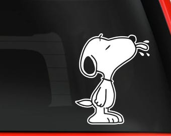 Snoopy Hund Vinyl Aufkleber, Die Cut Design für Auto Fenster Laptop LKW