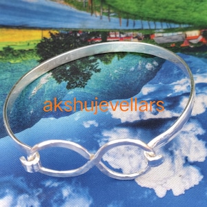 Sterling 925 Silver Bengal,Adjustable Handmade bangle, Double Bar Sterling Silver Adjustable bangle, Cuff bracelet, Artisan Bracelet silver,