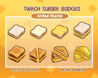 Grilled Cheese | Twitch sub/bit Badges | ib The Sims series