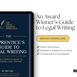 The Apprentice&#39;s Guide to Legal Writing