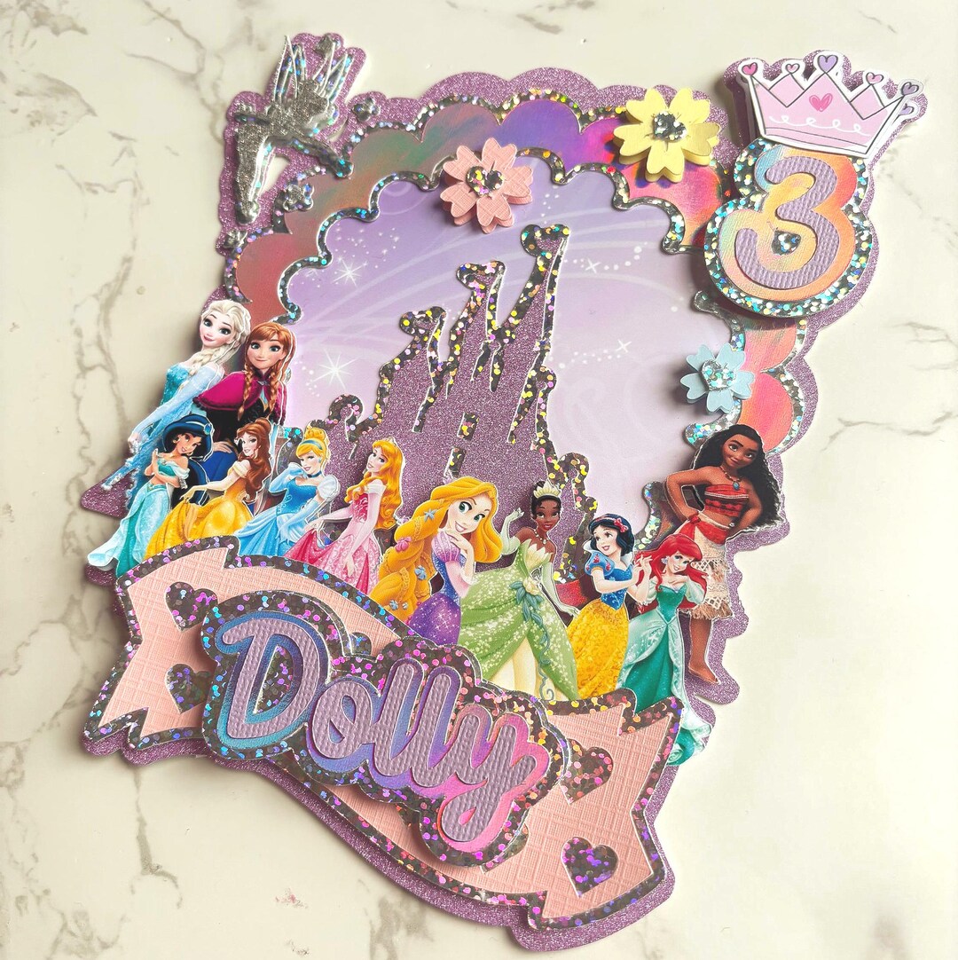 Princess Inspired Cake Topper - Etsy UK