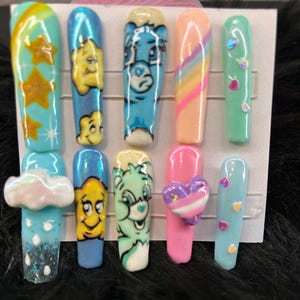 Care Bear Nail Art: Adorable Designs to Brighten Your Nails