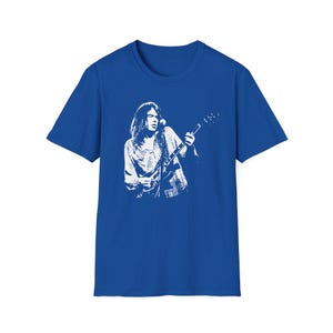 Neil Young, Hammersmith Odeon 1976, Unisex Casual Shirt, Everyday Wear, Black Graphic Top image 2