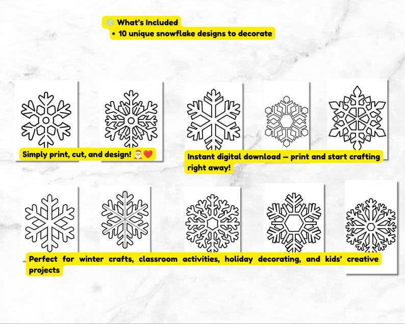 Snowflake Torn Paper Craft for Kids, Winter Activity for Toddlers ...