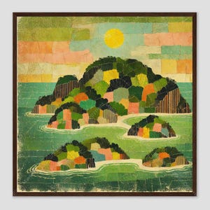 Devil’s Island Tropical Abstract Wall Art Print