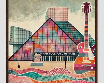 Cleveland Waterfront Music Landmark Wall Art Print