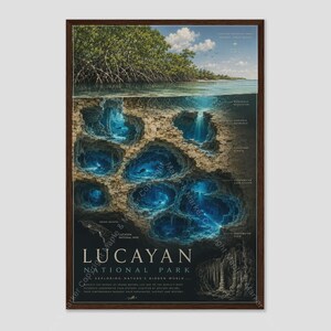 Lucayan Park Seaside Calm Travel Room Wall Art Print