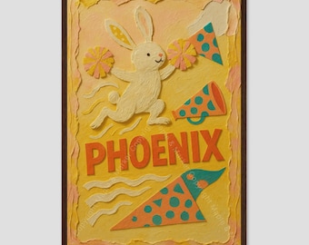 Phoenix Name Art Baby Shower Gift Nursery Print