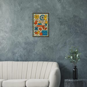 Wildwood Picasso Beach Town Wall Art Print in Dark Room by Maple & Marker