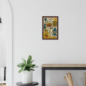 Wildwood Crest Shore Cubist Art Print in Dark Room by Maple & Marker