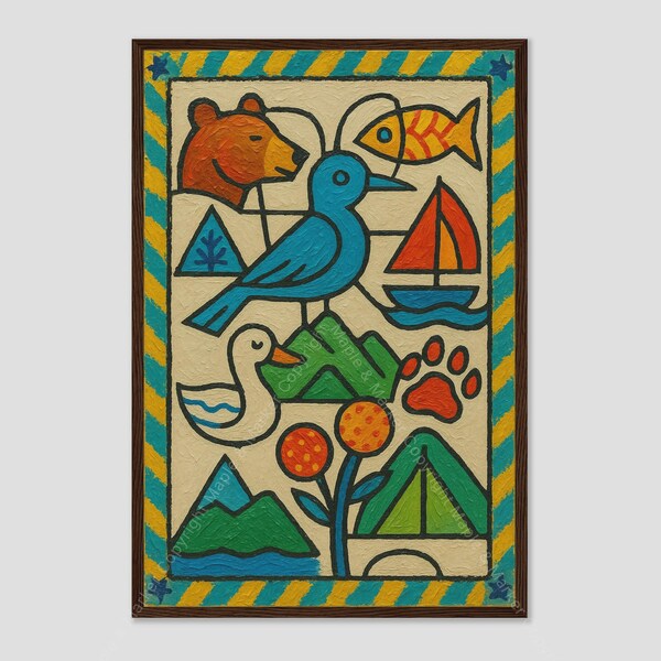 Arte mural del Parque Nacional Cubista del Lago Clark