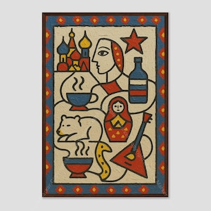 Russia Picasso Cubist Abstract Wall Art Print