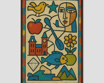 Fort Smith Arkansas Cubist Wall Art