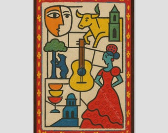 Madrid Spain Picasso City Art Wall Print