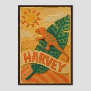 Collage de pared para guardería de Harvey Lizard Desert Hill