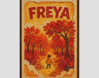 Freya Autumn Forest Trail Art Collage