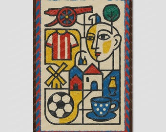 London Cubist Abstract City Wall Art Print