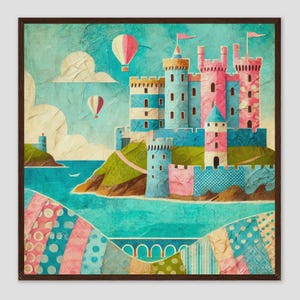 Castle Cornet Fairytale Kids Wall Art Print