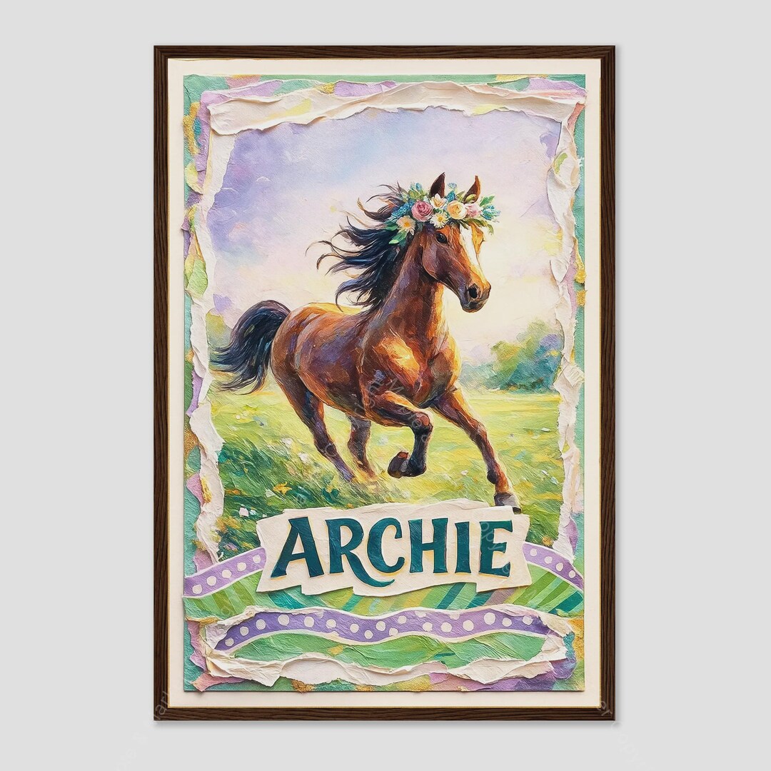 Archie Name Art Baby Shower Gift Nursery Print - Etsy