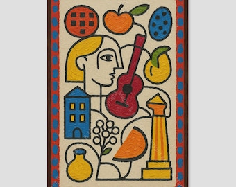 Macon Georgia Picasso City Abstract Wall Art