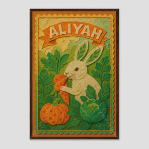 Aliyah Bunny Garden Nursery Wall Art