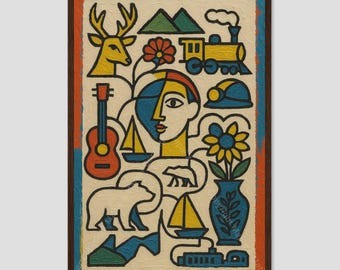 West Virginia Hills Abstract State Wall Art