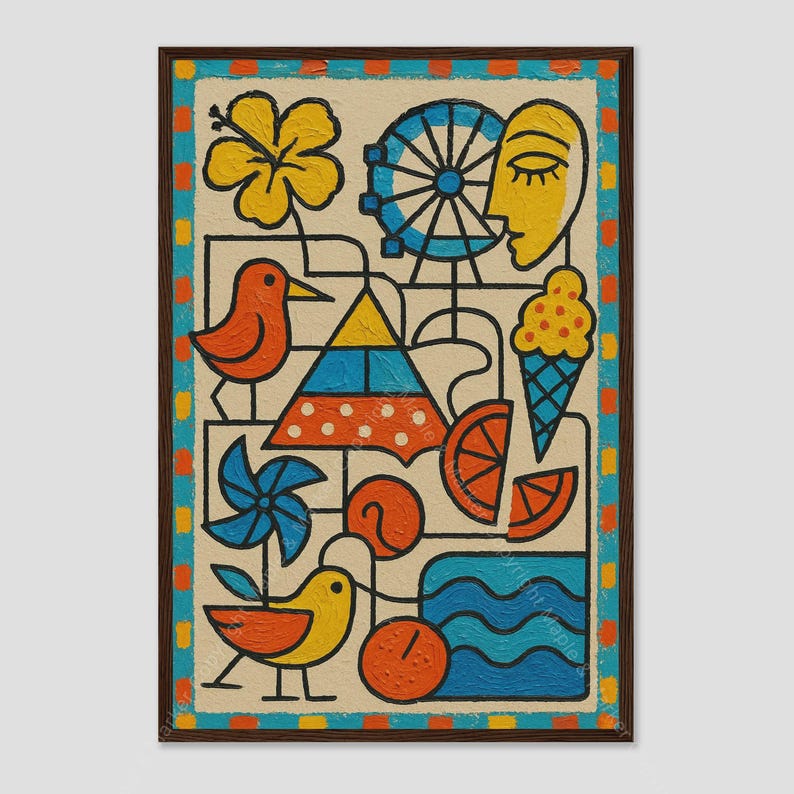 Wildwood Picasso Inspired Wall Art by Maple & Marker