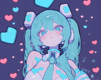 Miku Live Wallpaper, Kawaii Anime Girl Wallpaper, LIVE iphone Wallpaper, Tablet Background, PC Decoration,